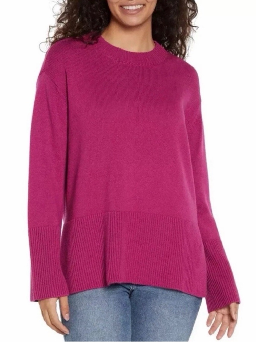 NEW GAP Knit Sweater Women's Size Medium NWT Pink Purple